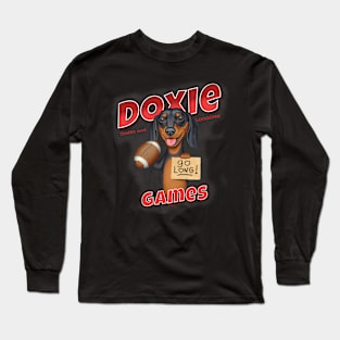 Bart Dachshund Football Long Sleeve T-Shirt